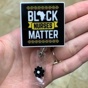 1 black Nurses Matter Brooch Pin